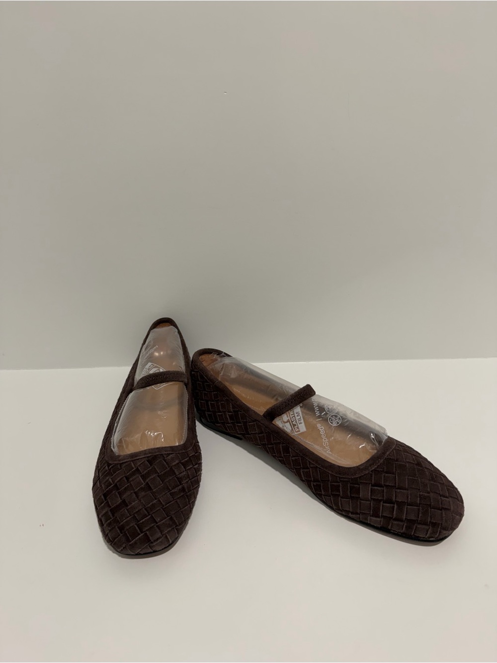 NEW Madewell The Greta Ballet Flat in Woven Dark Roast Suede NU879 $138 size 7 - Picture 7 of 12
